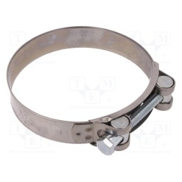 1 pcs x MPC INDUSTRIES - S2104 - T-bolt clamp, W: 24mm, Clamping: 104÷112mm, chrome steel AISI 430