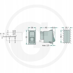 Toggle switch case 245910c1