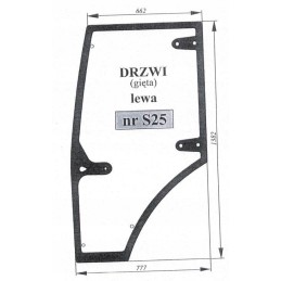 Left door window major zetor zetor major s25 moto