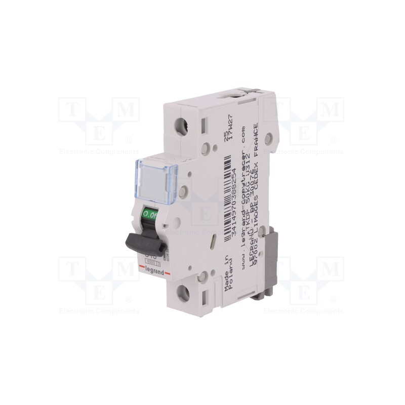 1 pcs x LEGRAND - S 301 C13 TX - Circuit breaker, 230VAC, Inom: 13A, Poles: 1, Charact: C, 6kA, IP20