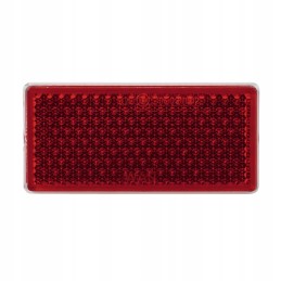 Rectangular glued reflector, red 69351pwas