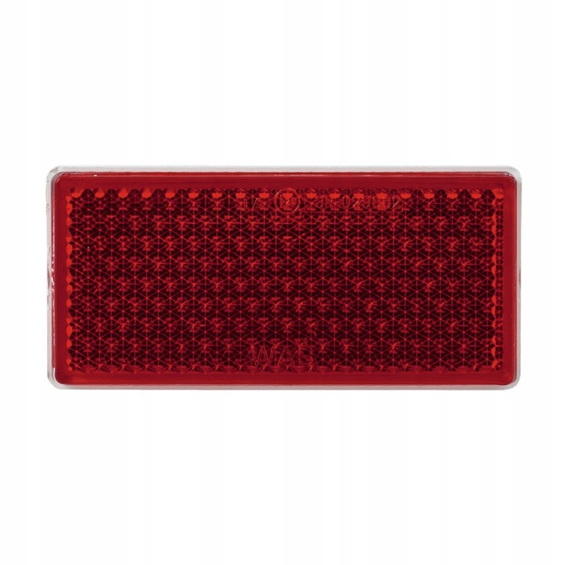 Rectangular glued reflector, red 69351pwas