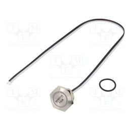 1 pcs x ONPOW - MTA19F-10E/Y/B/24V/S - Switch: vandal resistant, Pos: 2, SPST-NO, 50mA/24VDC, IP65, blue