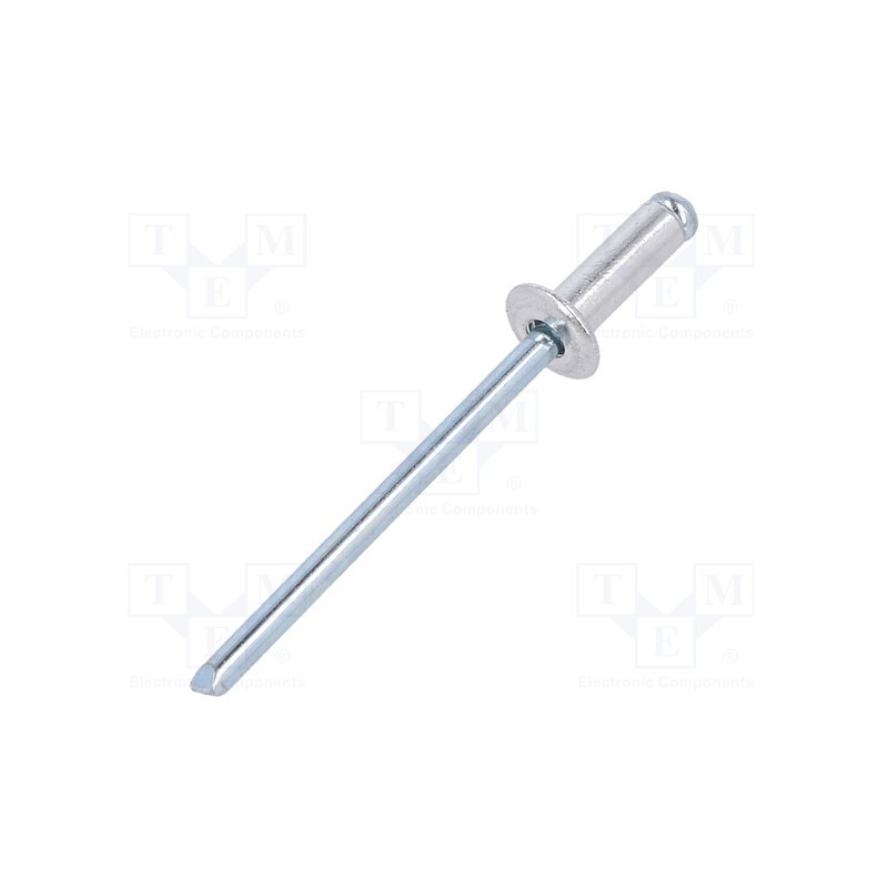 1 pcg x NOVUS - 045-0021 - Rivet, aluminium, Rivet diam: 3mm, L.rivet: 8mm, 30pcs.