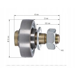 Bearing and pick-up pin for Claas combine harvester 805093