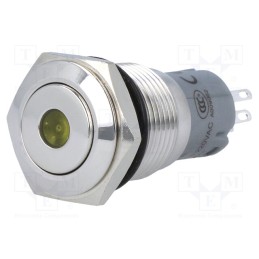 1 pcs x ONPOW - LAS2-GQF-11ZD/Y24V/S-P - Switch: vandal resistant, Pos: 2, SPDT, 0.5A/220VAC, 1A/24VDC, IP65