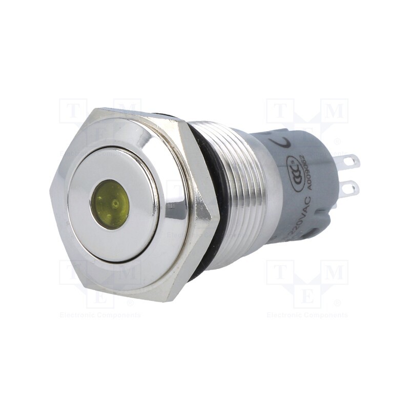 1 pcs x ONPOW - LAS2-GQF-11ZD/Y24V/S-P - Switch: vandal resistant, Pos: 2, SPDT, 0.5A/220VAC, 1A/24VDC, IP65