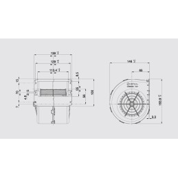Claas blower fan 12v spal 009 a70 and 74d
