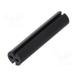 10 pcs x DREMEC - 8GE04V80520 - Spacer sleeve, LED, Øout: 4mm, ØLED: 3mm, L: 19.1mm, black, UL94V-0