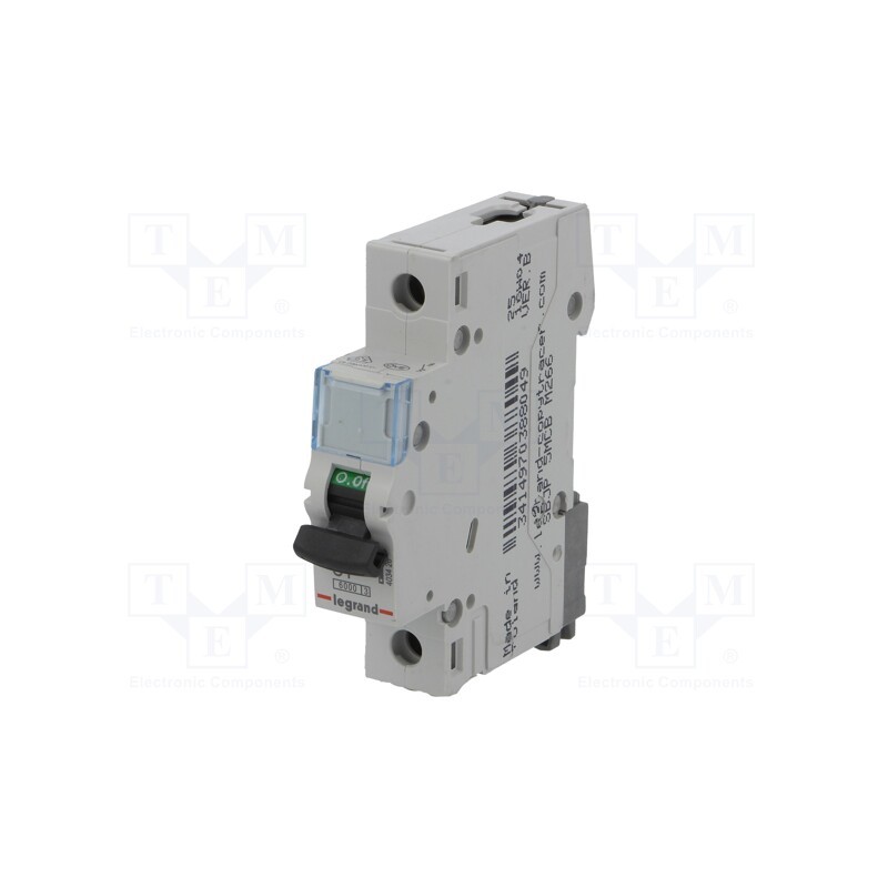 1 pcs x LEGRAND - S 301 C1 TX - Circuit breaker, 230VAC, Inom: 1A, Poles: 1, for DIN rail mounting