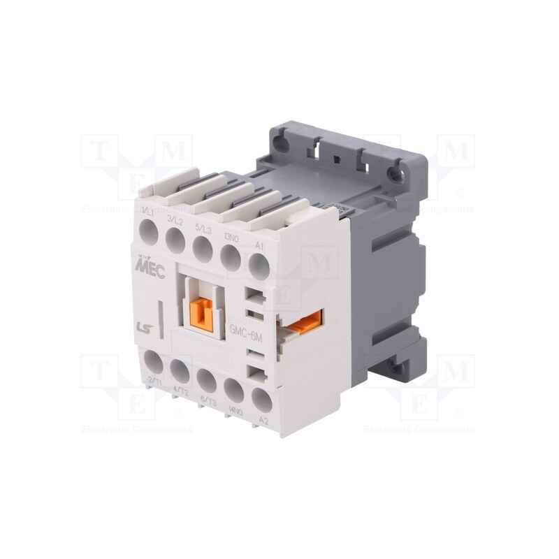 1 pcs x LS ELECTRIC - GMC-6M 230VAC 1A - Contactor: 3-pole, NO x3, Auxiliary contacts: NO, 230VAC, 6A, IP20