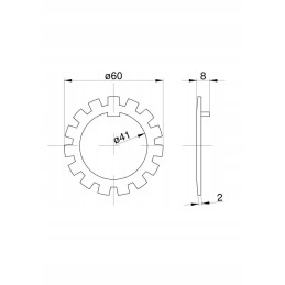 Lace lock washer c 385