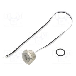 1 pcs x ONPOW - MTA19F-10E/Y/W/12V/S - Switch: vandal resistant, Pos: 2, SPST-NO, 50mA/24VDC, IP65, white