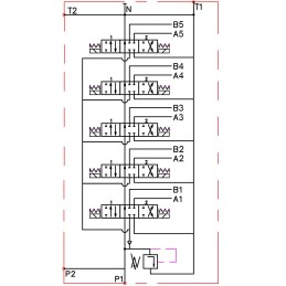 Hydraulic distributor 5z50 5xa1 12v badestnost