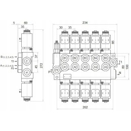 Hydraulic distributor 5z50 5xa1 12v badestnost
