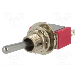 1 pcs x C&K - 7108SYZQE - Switch: toggle, Pos: 2, SPDT, ON-(ON), 2A/250VAC, 5A/28VDC, -30÷85°C