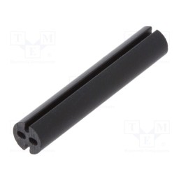 10 pcs x DREMEC - 8GE04V80521 - Spacer sleeve, LED, Øout: 4mm, ØLED: 3mm, L: 22.2mm, black, UL94V-0