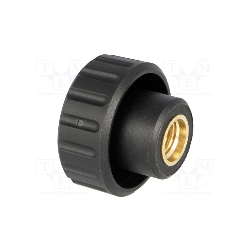 1 pcs x ELESA+GANTER - 6636 - Knob, Ø: 25mm, Int.thread: M8, 14mm, H: 19mm, polyamide