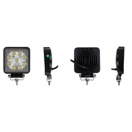 LED work lamp 27w 12v 24v 2100lm 9 led tractor