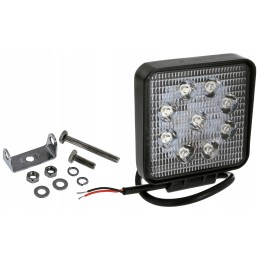 LED work lamp 27w 12v 24v 2100lm 9 led tractor