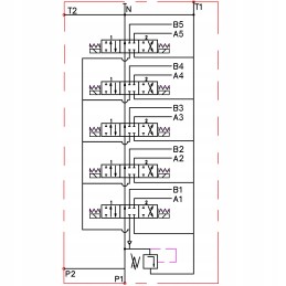 Hydraulic distributor 5z80 5xa1 24v badestnost