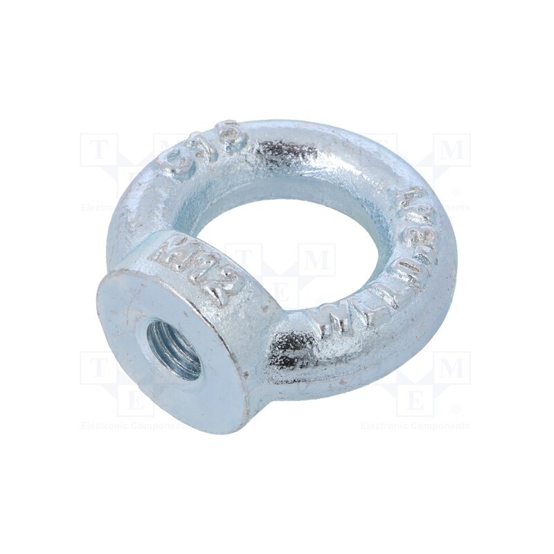 1 pcs x DROMET - NZU12 - Lifting eye nut, eye, M12, steel, Plating: zinc, DIN 582, 30mm