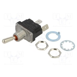 1 pcs x CANAL ELECTRONIC - TB2-AB12-1 - Switch: toggle, Pos: 2, SPST, OFF-ON, 16A/250VAC, 16A/30VDC, IP68