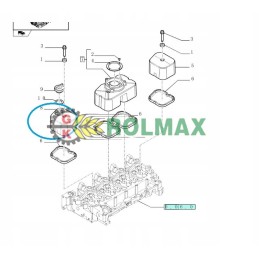 Valve cover new holland case steyr 504065039