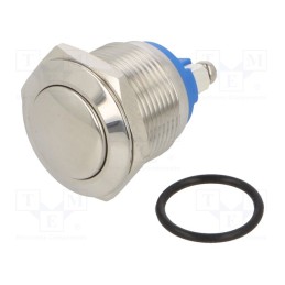 1 pcs x E-SWITCH - PV1S640SS - Switch: vandal resistant, Pos: 2, SPST-NO, 2A/36VDC, IP65, OFF-(ON)