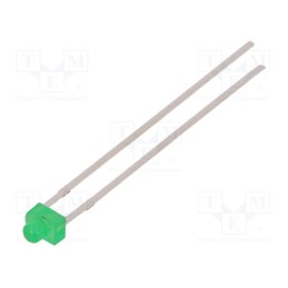 4 pcs x VISHAY - TLUG2401 - LED, 1.8mm, green, 4÷12mcd, 40°, Front: convex, 2.4÷3V, No.of term: 2
