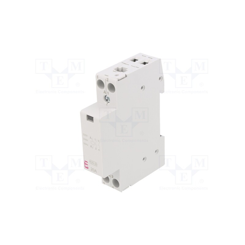 1 pcs x ETI POLAM - R 20-20 230V - Contactor: 2-pole installation, 20A, 230VAC, NO x2