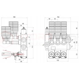 Hydraulic distributor 3s 40l 3xa1 badestnost gnia