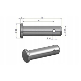 Upper hanger mounting pin c 360 original