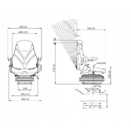 Seat with air suspension