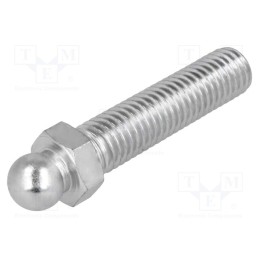 1 pcs x FATH - 098MM10040M - Pin, M10, Plunger mat: steel, Ø: 10mm, Plating: zinc, Spanner: 13mm