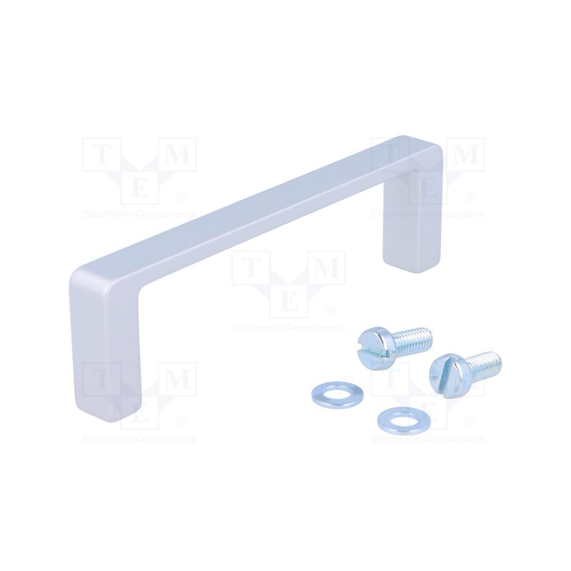 1 pcs x MENTOR - 3271.1091 - Handle, aluminium, grey, H: 28mm, L: 98mm, W: 10mm