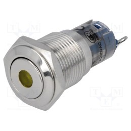 1 pcs x ONPOW - LAS2-GQF-11ZD/Y12V/S-P - Switch: vandal resistant, Pos: 2, SPDT, 0.5A/220VAC, 1A/24VDC, IP65