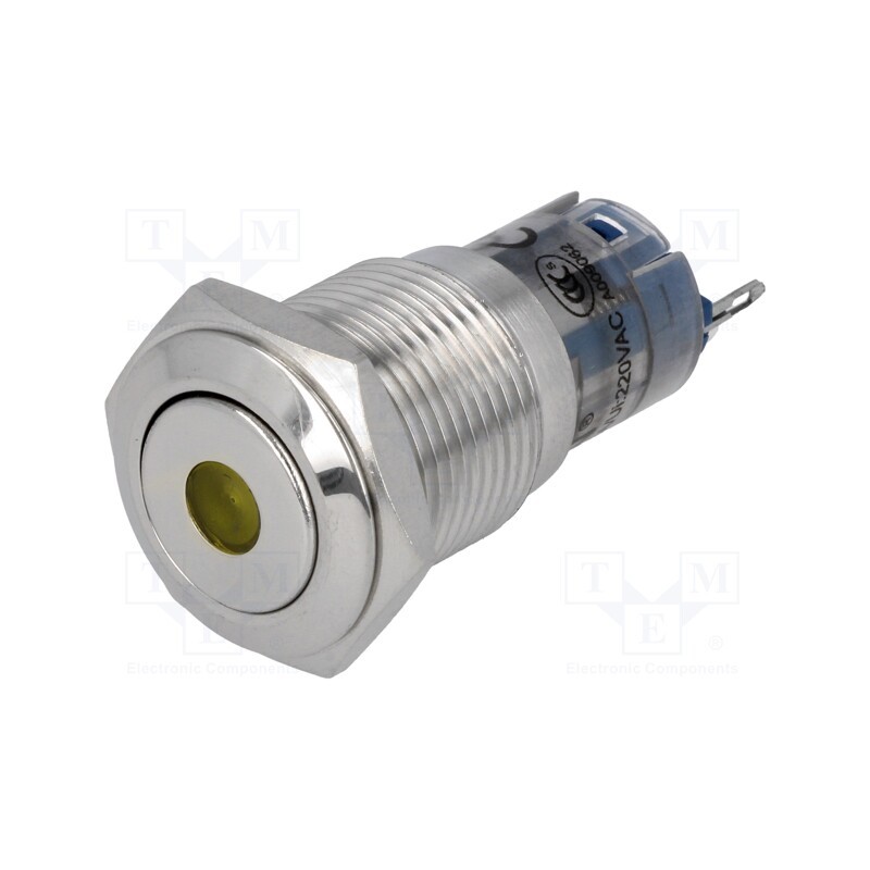 1 pcs x ONPOW - LAS2-GQF-11ZD/Y12V/S-P - Switch: vandal resistant, Pos: 2, SPDT, 0.5A/220VAC, 1A/24VDC, IP65