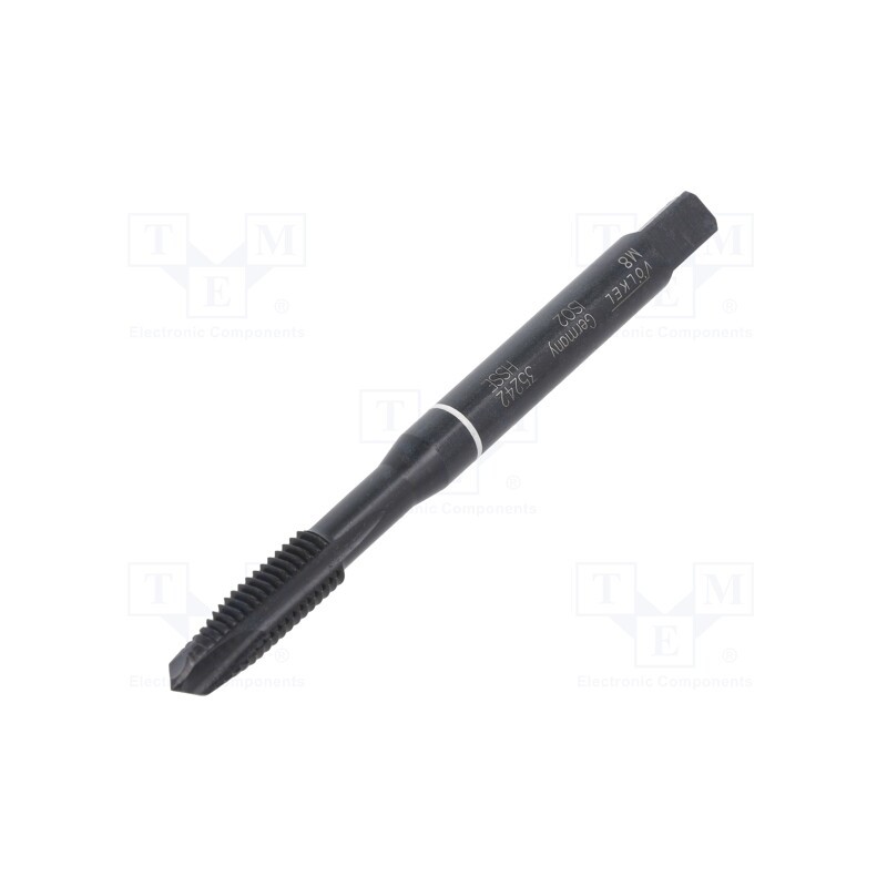 1 pcs x Vu00d6LKEL - 35242 - Tap, high speed steel cobalt HSS-E, M8, 1.25, 90mm, 6,2mm, ISO2/6H