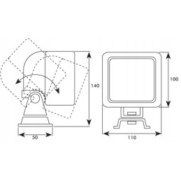 Work lamp with h3 bulb 12v 55w case ih inter
