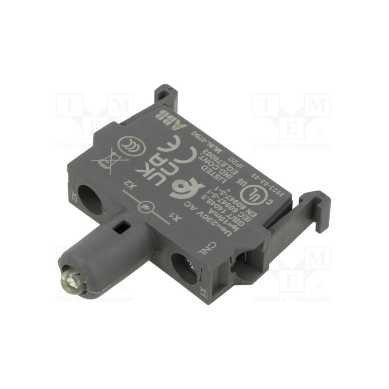 1 pcs x ABB - 1SFA611621R2072 - Illuminating unit, 22mm, Illumin: LED, for back plate, 230VAC