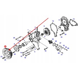 916200040100 water pump pulley