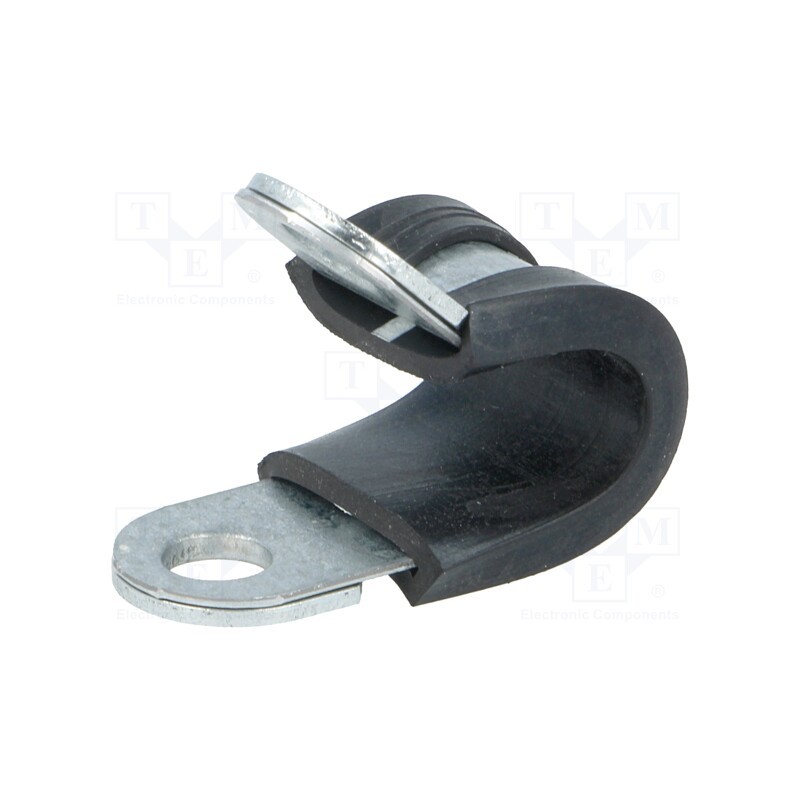 1 pcs x LAPP - 61825180 - Fixing clamp, ØBundle : 8mm, W: 12mm, steel, Ømount.hole: 5.3mm
