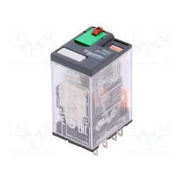 1 pcs x SCHNEIDER ELECTRIC - RXM2AB1B7 - Relay: electromagnetic, DPDT, Ucoil: 24VAC, Icontacts max: 12A