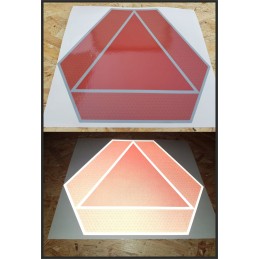 Slow speed warning triangle sticker 37cm 2