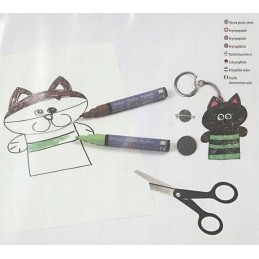 Heat-shrinkable foil, matt white, 5 sheets, creativ da