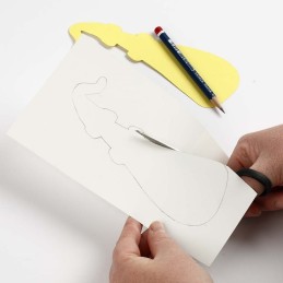 Heat-shrinkable foil, matt white, 5 sheets, creativ da