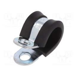 1 pcs x MPC INDUSTRIES - LKD11315 - Fixing clamp, ØBundle : 13mm, W: 15mm, steel, Cover material: EPDM