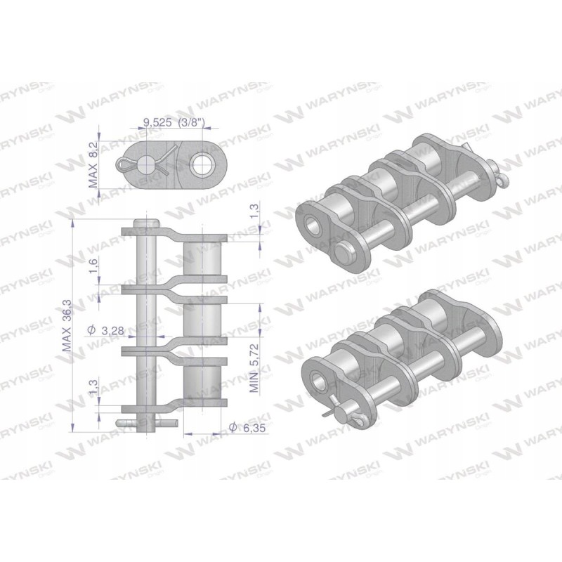 Warynski p06b 3 r3 3 8 pologniwo 5 pcs