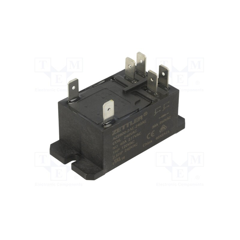 1 pcs x ZETTLER - AZ2800-2AE-240AE - Relay: electromagnetic, DPST-NO, Ucoil: 240VAC, 40A, Series: AZ2800